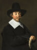 Hals, Frans - Portrait of a Gentleman, in black, wearing a hat (painting kf web)