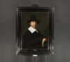 Hals, Frans painting - Portrait of a Gentleman, in black, wearing a hat (web)