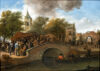 Jan Steen A lively annual fair and kermesse possibly in Warmond painting for sale schilderij te koop 1