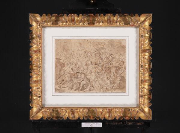Frans Francken II old master drawing for sale - The Departure of the Israelites from Egypt, c. 1610-1620 f
