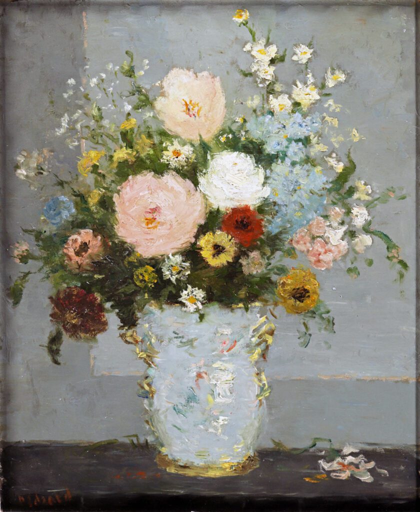 Dietz Edzard tableaux a vendre - painting for sale Bouquet Flowers