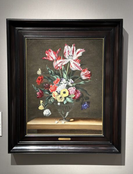 Jean-Michel Picart painting for sale tableaux a vendre - Flower still life in a glass vase 2