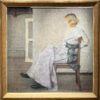 Othmar Ruzicka artwork for sale / tableaux a vendre / Pastell zum Verkauf - A seated lady, 1913 framed
