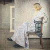 Othmar Ruzicka artwork for sale / tableaux a vendre / Pastell zum Verkauf - A seated lady, 1913 kf