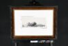 Rembrandt van Rijn etching print for sale ets te koop - Landscape with Cottages and a Hay Barn; Oblong, 1641 framed