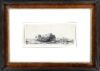 Rembrandt van Rijn etching print for sale ets te koop - Landscape with Cottages and a Hay Barn; Oblong, 1641 frame
