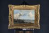 Johan Hendrik van Mastenbroek schilderij te koop / painting for sale - The River Maas near Rotterdam, 1906 framed