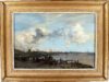 Johan Hendrik van Mastenbroek schilderij te koop / painting for sale - The River Maas near Rotterdam, 1906 framed