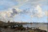 Johan Hendrik van Mastenbroek schilderij te koop / painting for sale - The River Maas near Rotterdam, 1906 kf