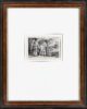Rembrandt van Rijn etching lifetime print for sale / ets te koop - Christ returning from the Temple with his Parents 1654 frame