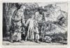 Rembrandt van Rijn etching lifetime print for sale / ets te koop - Christ returning from the Temple with his Parents 1654