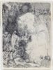 Rembrandt van Rijn etching print for sale - The Raising of Lazarus; small plate 1642