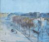 Hendrik Jan Wolter kunst te koop / aquarel / watercolour - View of the Amstel river in Amsterdam