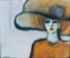 Jean-pierre Cassigneul painting for sale tableaux a vendre - Une Femme en Orange A lady in Orange, 1969 (kf)