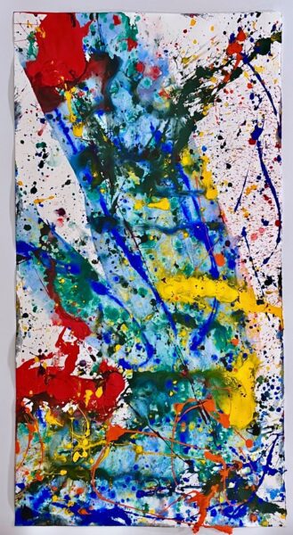 Sam Francis artwork watercolour 1990 for sale buy painting kf