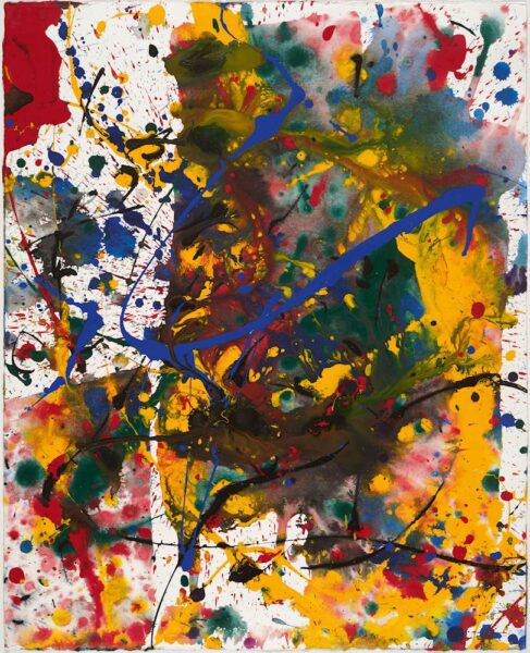 Sam Francis artwork watercolour SF90-492 1990 for sale buy painting kf