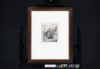 Rembrandt van Rijn etching for sale / ets te koop - Abraham and Isaac, 1645 (framed)