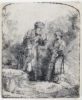 Rembrandt van Rijn etching for sale / ets te koop - Abraham and Isaac, 1645 (kf)