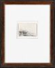 Rembrandt van Rijn etching for sale / ets te koop - Landscape with a Cow drinking, c. 1650 (frame)