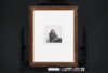 Rembrandt van Rijn etching for sale - The Artist's Mother seated at a Table, looking right; three Quarter Length, c. 1631 (frame)