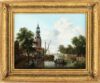 Isaac Ouwater painting for sale / schilderij te koop - A view of Amsterdam with the Torensluis brug and the Roodpoortsbrug - framed