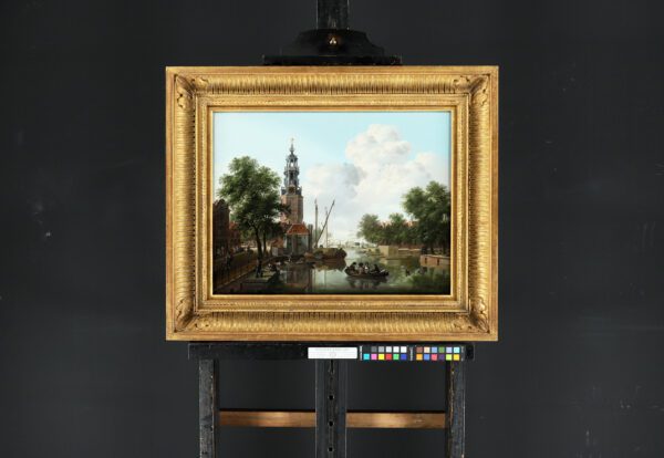 Isaac Ouwater painting for sale / schilderij te koop - A view of Amsterdam with the Torensluis brug and the Roodpoortsbrug - frame