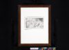 Rembrandt van Rijn etching print for sale / ets te koop / gravure a vendre - Christ disputing with the Doctors, 1652 frame