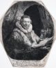 Rembrandt van Rijn etching print for sale / ets te koop / gravure a vendre - Jan Uytenbogaert, Preacher of the Remonstrants, 1635 kf