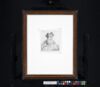 Rembrandt van Rijn etching print for sale / ets te koop / gravure a vendre - Old man with a divided fur cap, 1640 frame