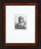 Rembrandt van Rijn etching print for sale / ets te koop / gravure a vendre - Self-Portrait with Raised Sabre, 1643 framed