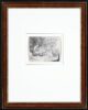 Rembrandt van Rijn etching print for sale / ets te koop / gravire a vendre - The Flute Player (Het Uilespiegeltje), 1642 frame
