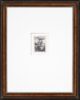 Rembrandt van Rijn etching print for sale / ets te koop / gravure a vendre - The Goldsmith, 1655 framed