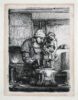 Rembrandt van Rijn etching print for sale / ets te koop / gravure a vendre - The Goldsmith, 1655 kf