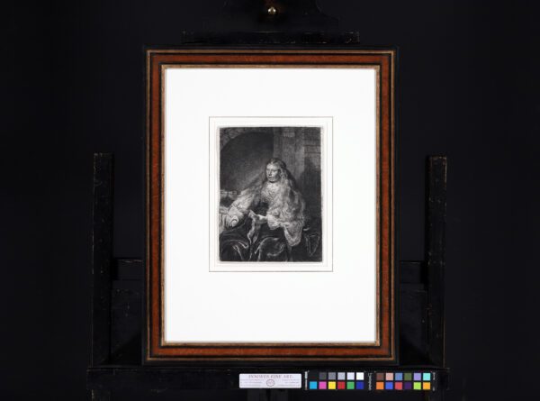 Rembrandt van Rijn etching print for sale / ets te koop / gravure a vendre - The great Jewish bride, 1635 frame