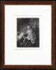 Rembrandt van Rijn etching print for sale / ets te koop / gravure a vendre - The great Jewish bride, 1635 framed