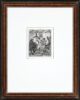 Rembrandt van Rijn etching print for sale / ets te koop / gravure a vendre - The strolling Musicians, 1635 framed