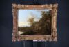 Jan Both old master painting for sale / schilderij te koop / tableaux a vendre - An Italianate landscape with a forest and figures on horseback framed