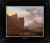 Herman Saftleven painting for sale / schilderij te koop / tableaux a vendre - Mountainous landscape with figures by a river (framed)