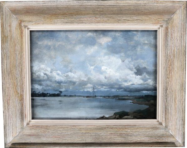 Jan Voerman Senior schilderij te koop / painting for sale - View of the IJssel River Frame