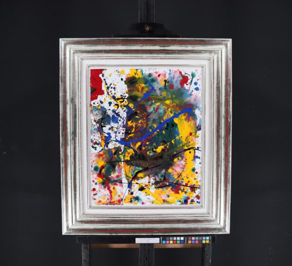 Sam Francis painting for sale / schilderij te koop / tableaux a vendre - Untitled, SF90-492 framed