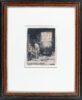 Rembrandt van Rijn etching for sale / ets te koop / gravure a vendre - A Scholar in his Study (Faust), c. 1652 framed