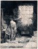 Rembrandt van Rijn etching for sale / ets te koop / gravure a vendre - A Scholar in his Study (Faust), c. 1652