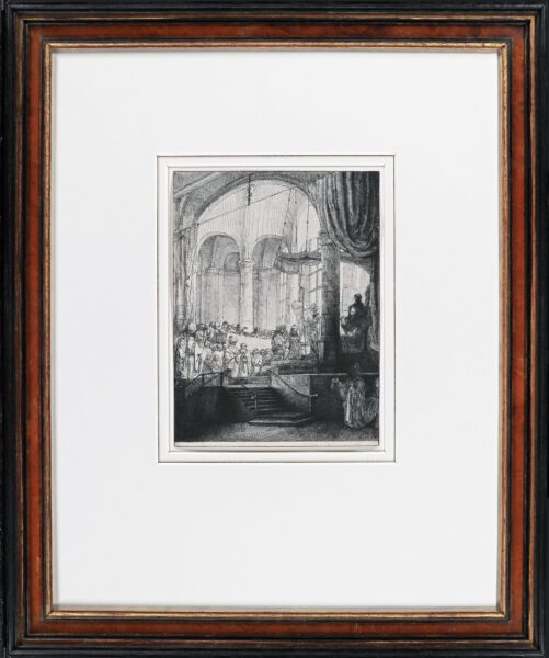 Rembrandt van Rijn etching for sale / ets te koop / gravure a vendre - Medea; or the Marriage of Jason and Creusa, 1648 f