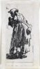 Rembrandt van Rijn etching for sale / ets te koop / gravure a vendre - Old Beggar Woman with a Gourd, c. 1629 [CM26-BK] f