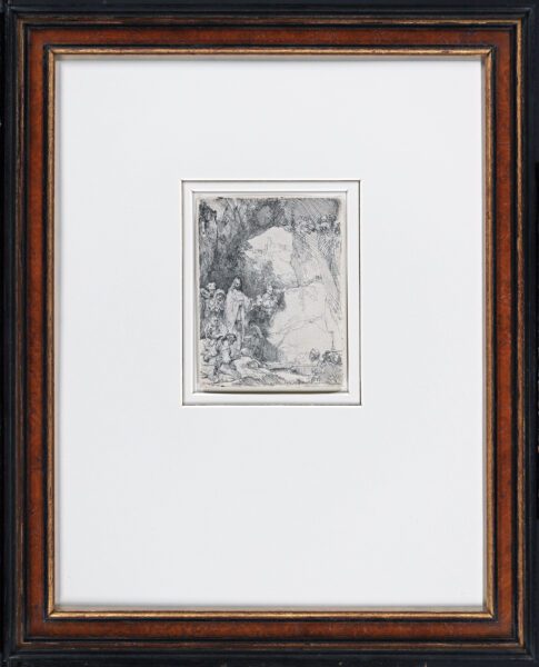 Rembrandt van Rijn etching for sale / ets te koop / gravure a vendre - The Raising of Lazarus; small plate, 1642 [CM26-SJ] f