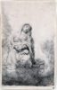 Rembrandt van Rijn etching for sale / ets te koop / gravure a vendre - The Virgin and child in the clouds, 1641 [CM26-BK] f