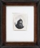 Rembrandt van Rijn etching for sale / ets te koop / gravure a vendre - Self-portrait with plumed cap and lowered sabre, 1634 frame