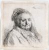 Rembrandt van Rijn etching for sale / ets te koop / gravure a vendre - The Artist’s Mother, Head and Bust; Three quarters right, 1628 (kf)