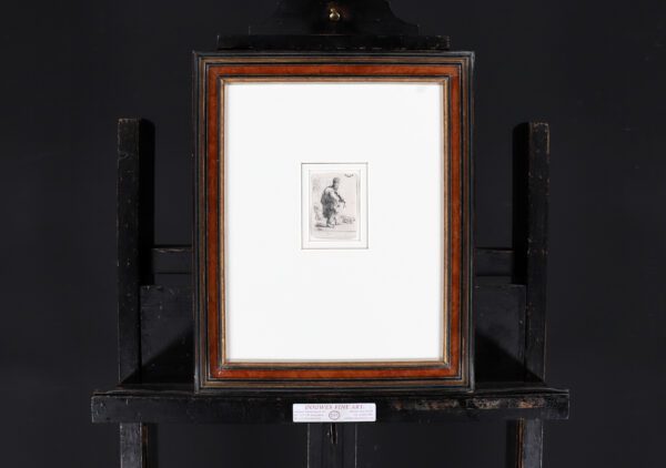 Rembrandt van Rijn etching for sale / ets te koop / gravure a vendre - The Blind Fiddler, 1631 (frame)