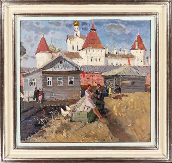 Konstantin Mefodovich Maksimov painting for sale / artwork / картина на продажу произведение искусства - The Golden Ring city of Rostov Veliky, c. 1947